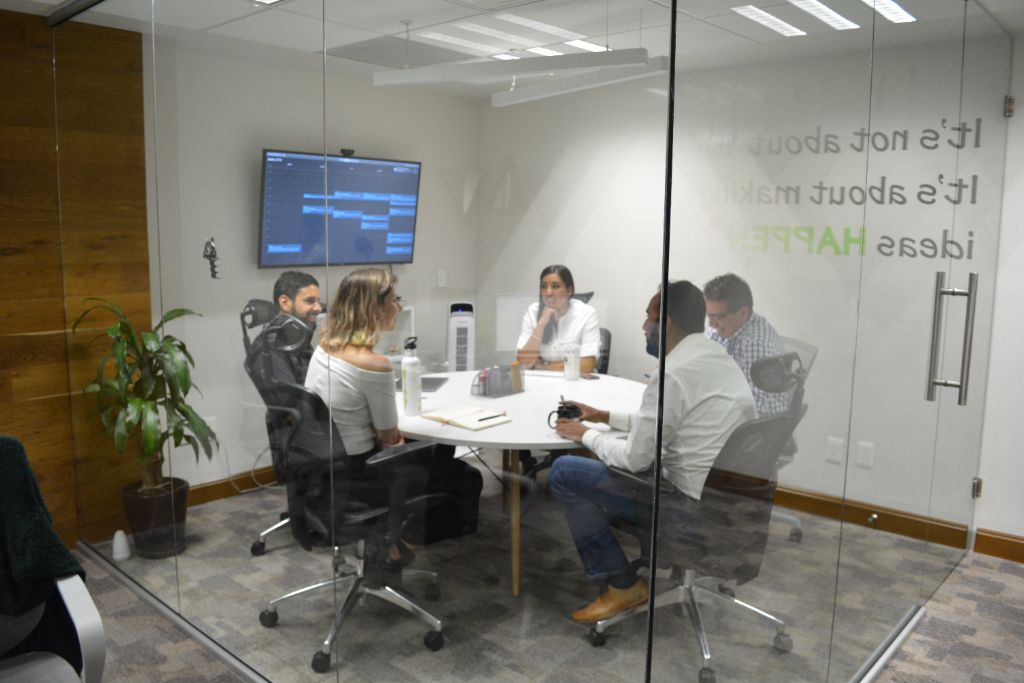 Daevo team in a strategy meeting